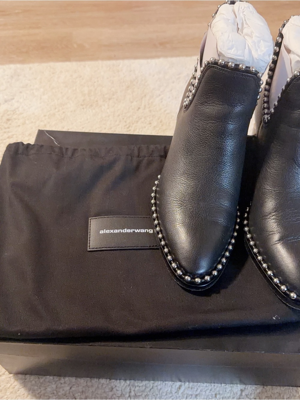 Alexander Wang Ankle Boots (Black) - Size 36.5 - Picture 5 of 8